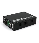 CONBIC Ethernet konwerter mediów LWL 10/100/1000M, Fiber to Ethernet RJ45, jednomodowy i multimodowy...