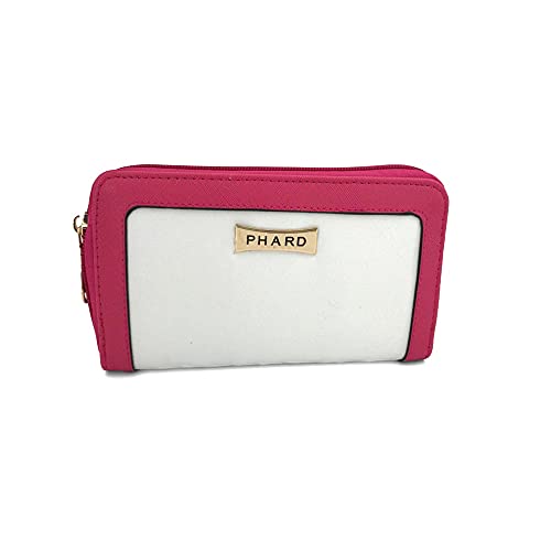 Portefeuille fuchsia PHARD compagnon femme pour ranger toutes vos cartes