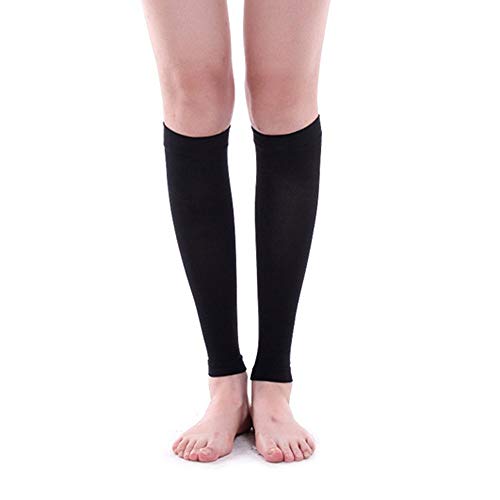 Envoltório de panturrilha, Andoer Calf envoltório esportivo mangas elásticas de compressão de perna