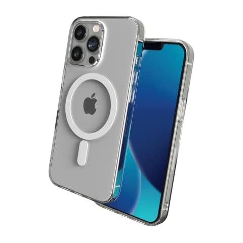 max Protection by ZAGG MagSafe Compatible Case with Built in Magnets - Made for Apple iPhone 13 Pro - Clear, (992008942) Cover