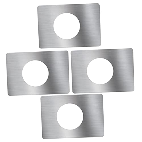 SEWOART 4 Piezas Tablero de reparación de cerraduras de puertas placas de refuerzo de cerradura placas de refuerzo para cerradura refuerzo de principal manija de la puerta de bolsillo