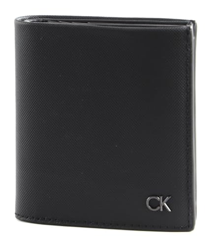 Calvin Klein Herren Geldbeutel Ck Trifold 6 CC Coint mit Münzfach, Schwarz (Ck Black), Einheitsgröße