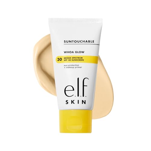 e.l.f. SKIN Suntouchable Whoa Glow SPF 30, Sunscreen & Makeup Primer For A Glowy Finish, Made With...