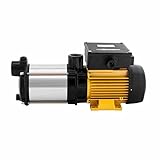 ESPA PRISMA25-2/1115 Multistage Centrifugal Pump, 1 HP, 25 GPM, 115V, 1 Phase, Stainless Steel, Yellow