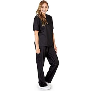 M&M SCRUBS Women’s Scrub Sets, Scrub Top and Pants. Run Large