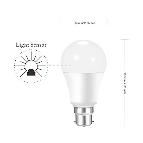 Boxlood, lampadine con sensore, plastica, 3000 K