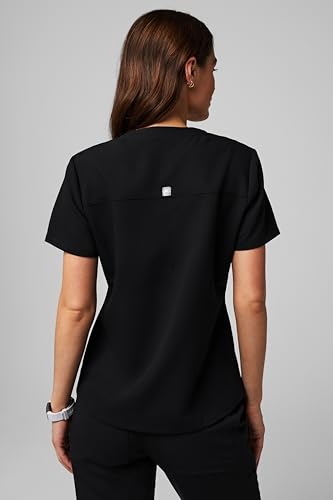 Fabletics Women's Method 2-Pocket Scrub Top - MotionTech, 4-Way Stretch, Wrinkle-Resist, Anti-Shrink