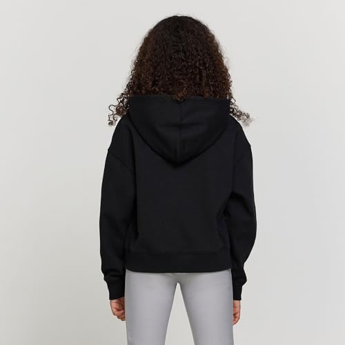 New Balance Girls Quarter Zip Up Hoodie – Soft Cotton Blended Fleece Active Youth Pullover Sweatshirt, Lined Hood3