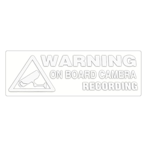 Camera Warning Security Decal - Anti-Theft Camera Warning Decals PVC Sticker,Automotive Decorations Exterior Decals for Minivan, SUV, Motorcycle, RV