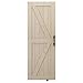 LD Build 30in x 84in Sliding Barn Wood Interior Door Slab with Barn Door Handle and Floor Guide, Solid Nature Wood, DIY Unfinished Panel, Environmental, Easy Installation, K-Frame (Fit 5FT Track)