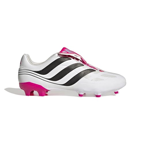 adidas Predator Precision.3 Firm Ground Cleats (us_Footwear_Size_System, Adult, Men, Numeric, Medium, Numeric_7) White/Black/Pink