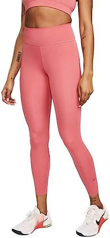 Nike One Luxe 7/8 Tights, Archaeo Pink/Clear, 1X Plus Size US