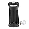 Elite Gourmet EHC208RS Personal Single Serve Compact Capsule Coffee Maker Brewer Compatible with K Cups and Grounds Reusable Filter 16 Ounce Black