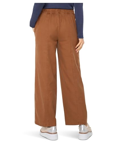 Liverpool Women's Mid-Rise Wide Leg Trousers with Elastic Back Waistband2