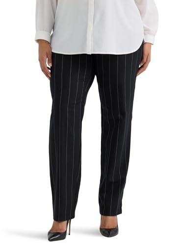 Image of Lee Women's Plus-Size Relaxed Fit Plain Front Straight-Leg Pant