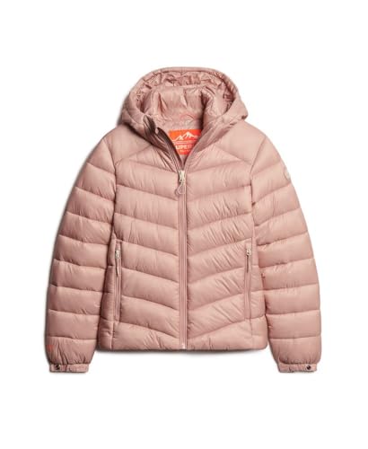 Superdry HOODED FUJI PADDED JACKET W5011651A Vintage Blush Pink Taille 12, Rose (Vintage Blush Pink), 40