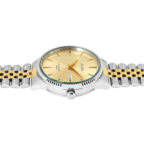 ALBA Stainless Steel Analog Off White Dial Men's Watch-Al4233X1, Band Color-Silver - Image 5