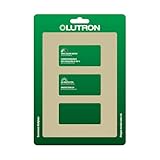 Lutron Claro Light Switch Cover Plate, 3 Gang Wallplate, for Decorator Light Switches, Rocker Light Switch Cover, Outlet Cover, Screwless Switch Plate Cover, Gloss, CW-3-IV, Ivory