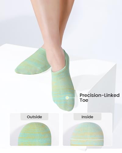 Image of IDEGG No Show Socks Women 10 Pairs Low Cut Anti-Slid Novelty Athletic Casual Invisible Liner Socks