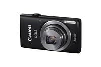 Canon IXUS 132 Digital Camera - Black (16MP, 28mm Wide Angle, Eco Mode, 8x Optical Zoom) 3.2 inch LCD (Renewed)