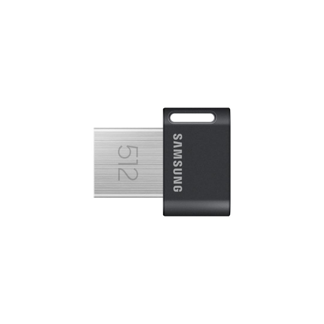 Samsung Flash Drive FIT PLUS MUF-512AB/APC Chiavetta USB Pen Drive da 512 GB, colore grigio metallizzato, velocità di lettura fino a 400 MB/s, compatibile con PC, notebook, TV, stereo
