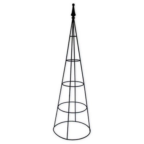72202 Wrought Iron Plant Pillar, 42-Inch, Black