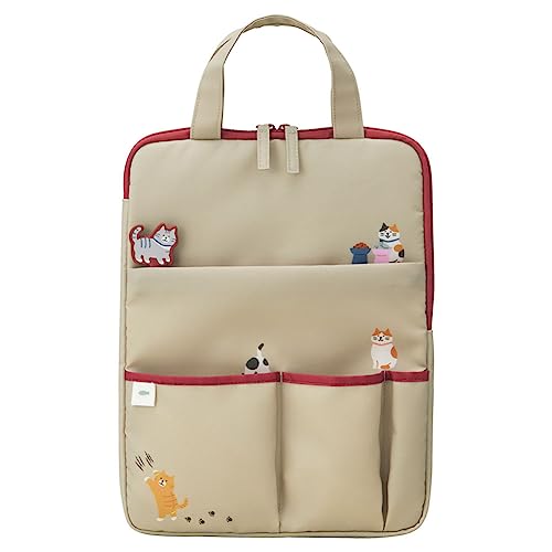 リヒトラブ にゃんシーン ねこ バッグインバッグ キャリングスリーブ ビスケットベージュ A2226-16（Amazon）