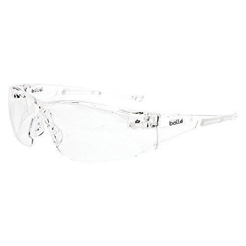 Bolle Clear Safety Glasses, Anti-Fog, Scratch-Resistant, Wraparound
