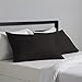 Amazon Basics Standard Pillow Cases Set of 2 - Lightweight, Super Soft Easy Care Microfiber, Black, 30