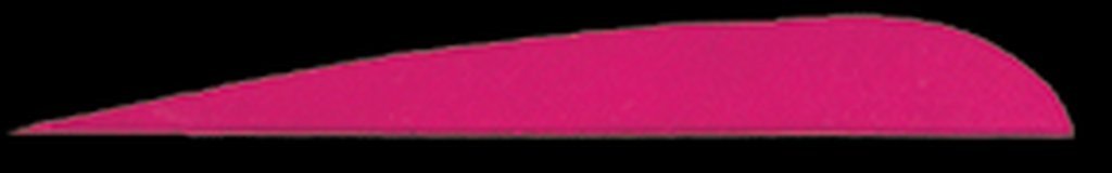 TRUEFLIGHT Feathers PARABOLIC Solid Color 4 LW Pink 100/PK.