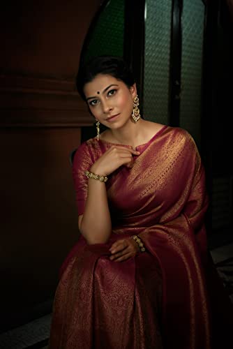 Vardha kanchipuram silk saree in art silk – image 5