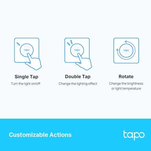 Tapo S200D Smart Wireless Remote Dimmer Switch, Multiple Locations Control, Customized Actions, Battery Included, Flexible Mounting, Easy Setup, For Indoor Home Lighting, Livingroom, Bedroom - Image 4