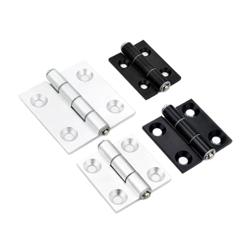 Charnière papillon HHPSN8 Silver pour profilé aluminium d'atelier et bureau - 4