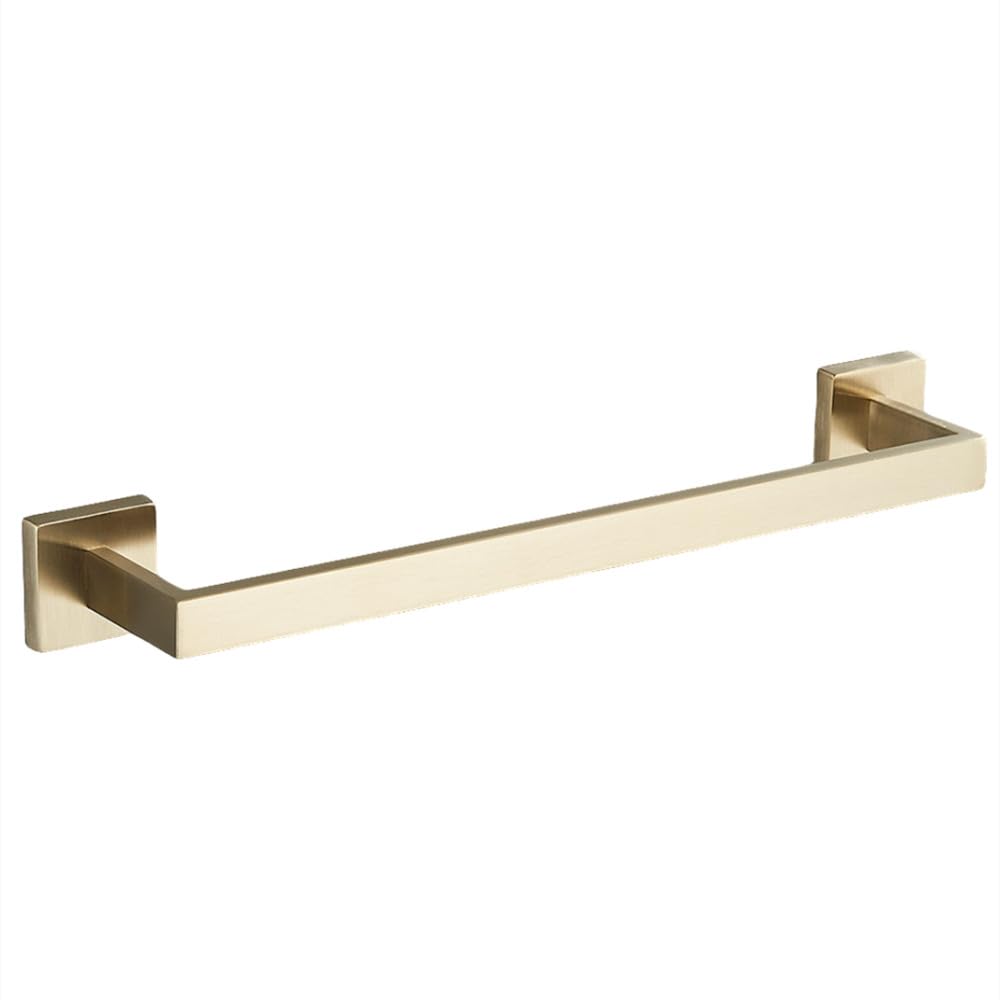 Juego de accesorios de baño de oro cepillado con barra de acero inoxidable para pared