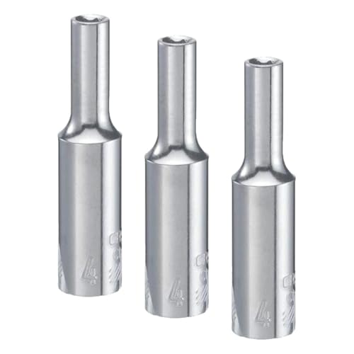 Image of CRAFTSMAN Deep Socket, Metric, 1 /4-Inch Drive, 4mm, 6-Point (CMMT44401) (Pack of 3)