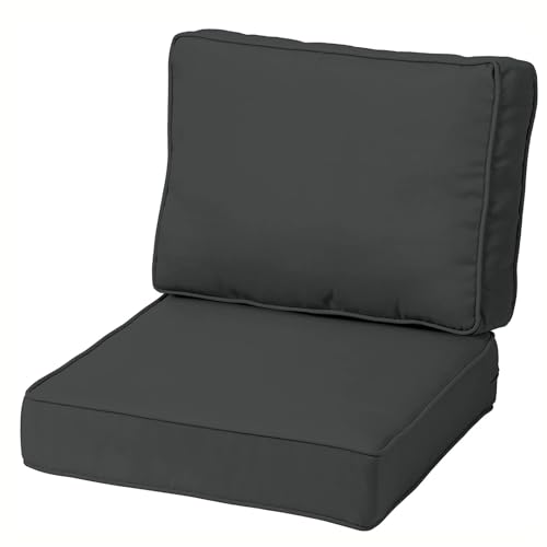 Coussin de jardin 45x45 gris foncé pour sublimer vos soirées d'été en terrasse