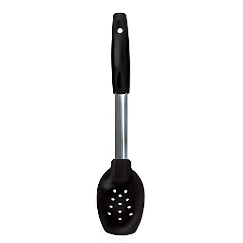Rada Cutlery Non-Scratch Slotted Spoon – Heat Resistant Material and Stainless Steel Stem