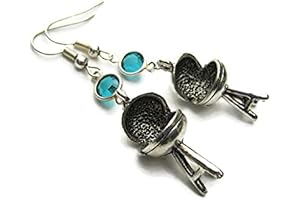 BBQ Grill Birthstone Earrings: The Perfect Gift for Grill Enthusiasts