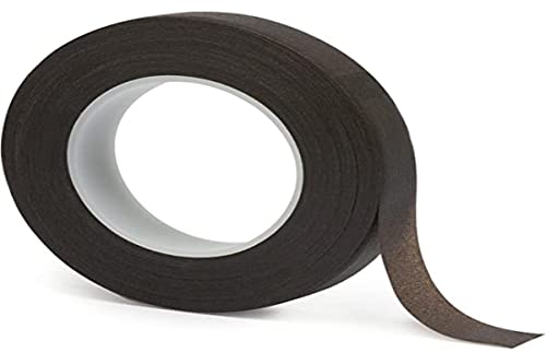 Rayher Hobby Rayher 5105005 Flora-Kreppband, dunkelbraun, Rolle 27,5 m, Breite 13 mm, Flower Tape, Floristenband, praktisch für Floristik- und Bastelarbeiten