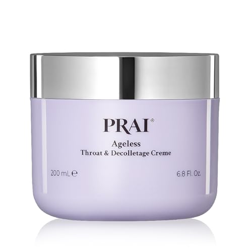 PRAI Ageless Throat & Decolletage Creme - Anti-Ageing, Collagen Boosting Skincare Cream - Tightens & Firms Skin, Reduces Wrinkles - Luxury Neck Moisturiser With Hyaluronic Acid - 7 Day Results