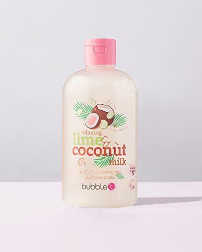 bubble t cosmetics Smoothie Coconut & Lime Bath & Shower Gel, Packed with Fruity Extracts to Nourish & Hydrate Skin - 1 x 500ml - Image 3