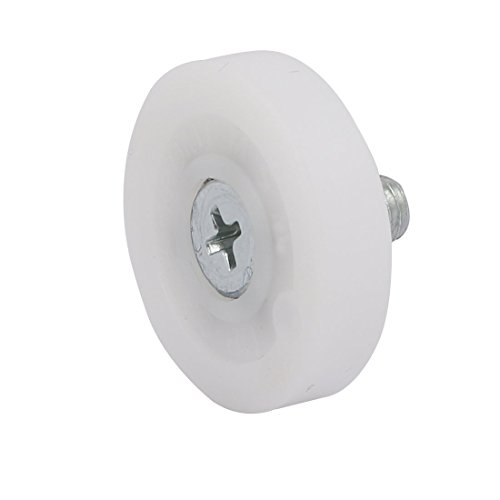 Aexit DR28C2L8 M6x8mm Material handling Thread 28mm Dia F Type Idler Bearing Pulley Model:22as100qo361