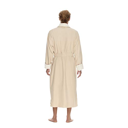 Boca Terry Mens Plush Robe, Big & Tall Bathrobe for Men, Warm Luxury Microfiber Robe