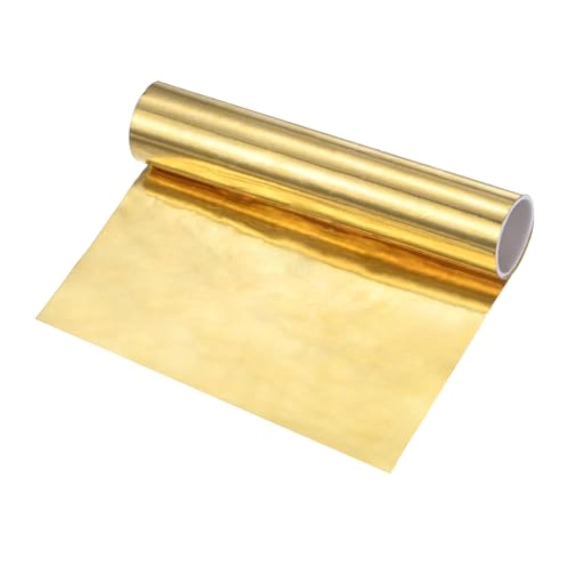 Brass Sheet Roll, 39" x 4" x 0.0004" Brass Foil Plate for DIY