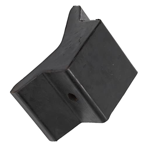 POCREATION 4In Universal Black Rubber Bow Stop, Professional V Block, for Boats, Yachts, Trailers,