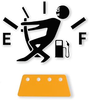 SINGARO Funny Car Stickers Exterior Accessories, High Gas Consumption Decal, Universal Fuel Gage Stickers, Suitable for Cars, Trucks, Motorcycles, SUVs