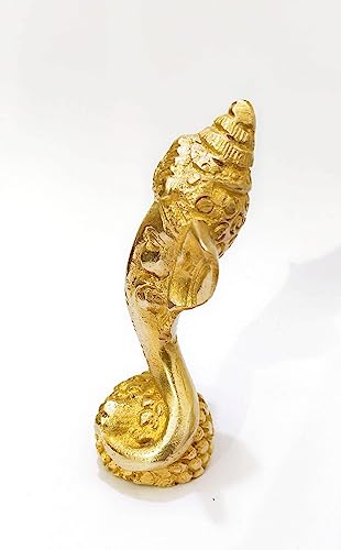 Figura Decorativa Cabeza de Ganesha en Latón para Escritorio miniatura 5