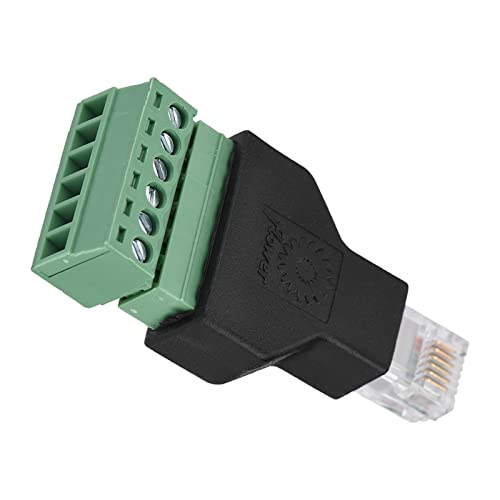 RJ12 Hane till Skruv Terminaladapter 6P6C - 1 St Ethernet Adapter
