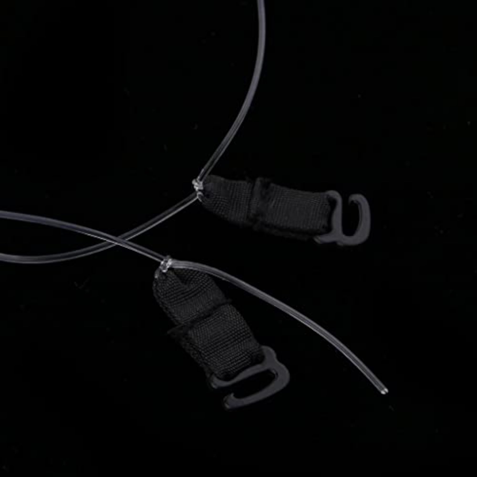 3 Pairs Elastic Fish Line Nylon Wire with Hook for Hair Extensions