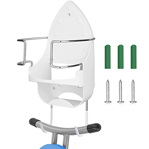 Ironing Board Hanger Wall Mount, Electric Iron Holder Laundry Room Iron And Ironing Board Storage Organizer Shelf With Removable Hooks For Household Bathroom Cabinet - For Less Than 5 Inch Width #TOP12